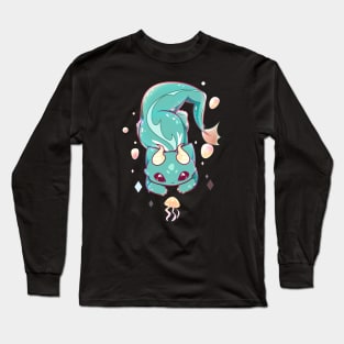 Water Dragon Cat Long Sleeve T-Shirt